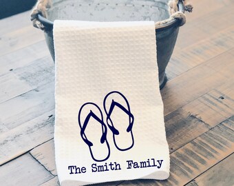 flip flop hand towels