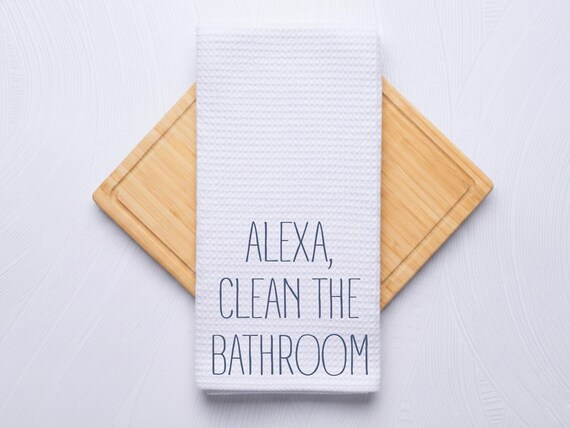 Alexa Routines Funny Bathroom and Kitchen Hand Towel Gifts