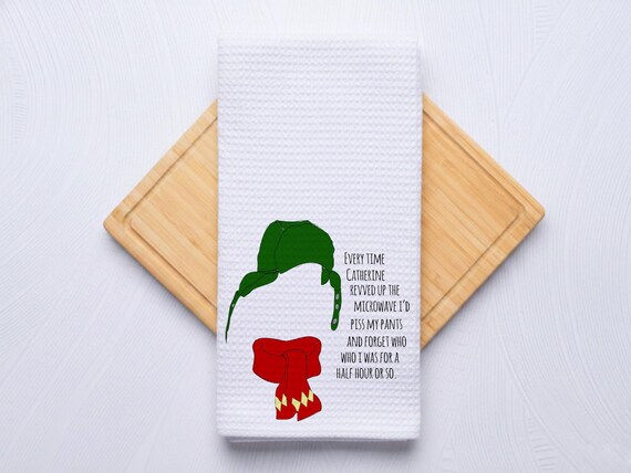 Catherine Microwave Funny Christmas Holiday Kitchen Hand Towel