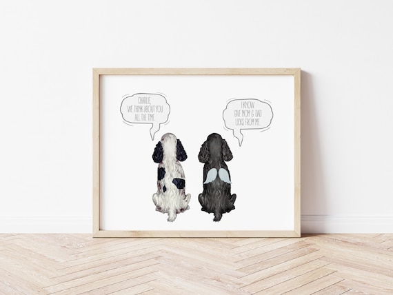 Still Talk About You Memorial Portrait, Rainbow Bridge Pet Loss Digital Download