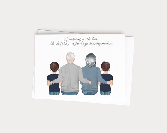 Personalized Grandparents Greeting Card from Grandkids