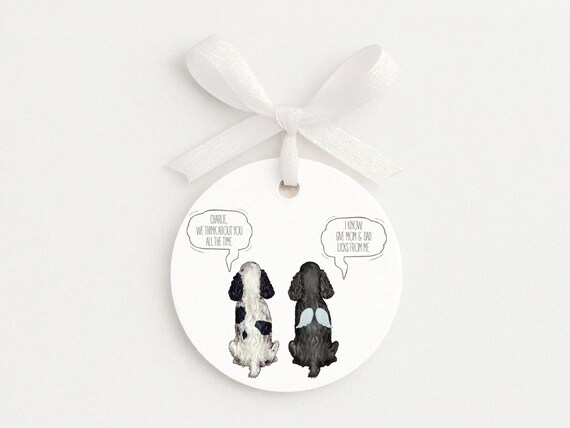 Still Talk About You Pet Memorial Ornament, Personalized Portrait Gift