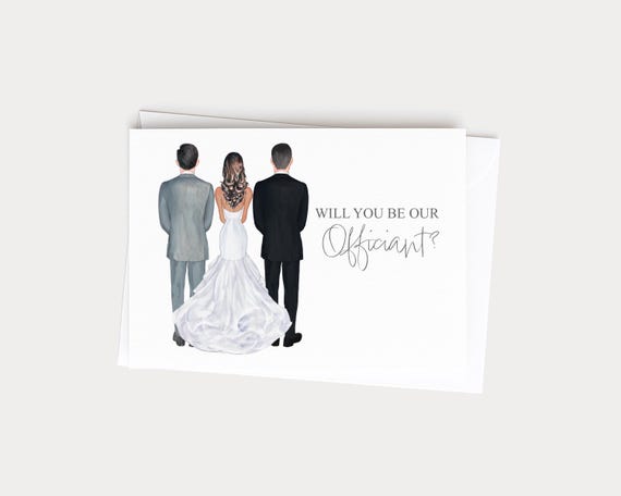 Will you Be Our Officiant Wedding Greeting Card Gift