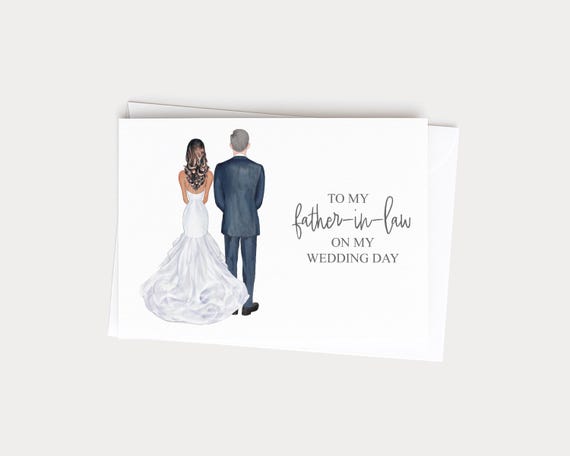 Father in Law Wedding Day Greeting Card Gift