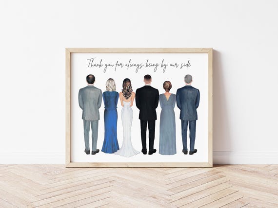 Wedding Thank You Gift, Digital Download Portrait with Pets