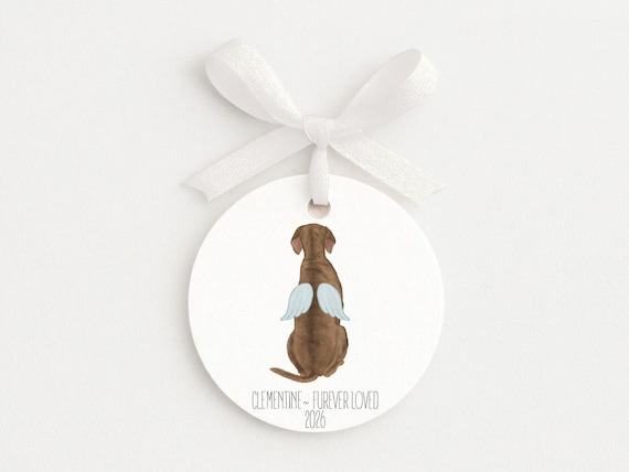 Personalized Pet Loss Memorial Ornament Gift for Cat & Dog Parents