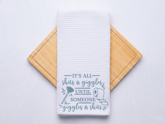 Shits and Giggles Bathroom Hand Towel For Guests