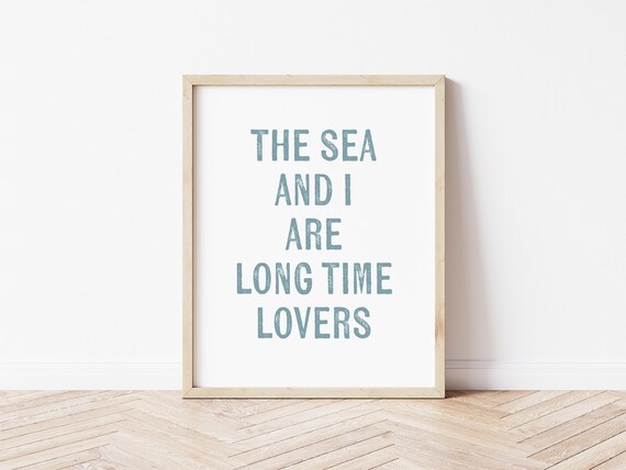 Longtime Lovers Customizable Digital Download Coastal Wall Art