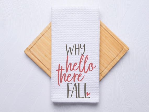 Quick Fall Decor Kitchen and Bath Towel for Hostess Gift