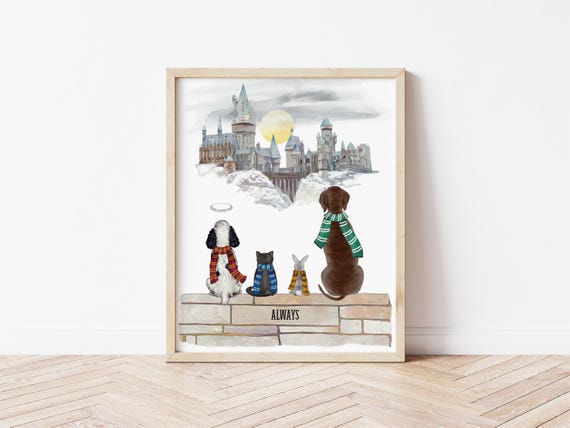 Wizard Couple Art Digital Download Portrait Gift