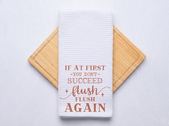Succeed Quote Bathroom Hand Towel Gift for Housewarming