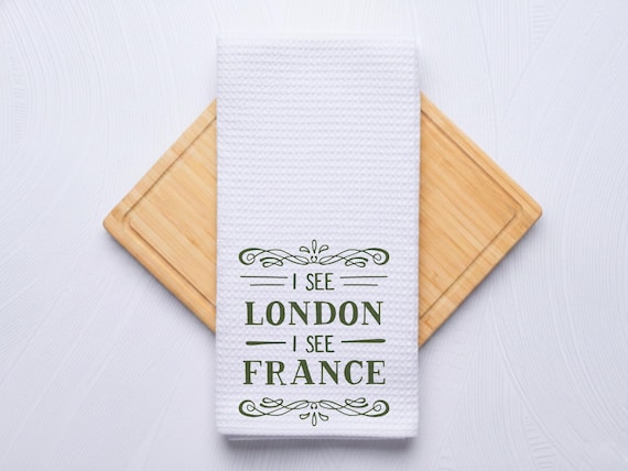 I See London France Bathroom Funny Towel