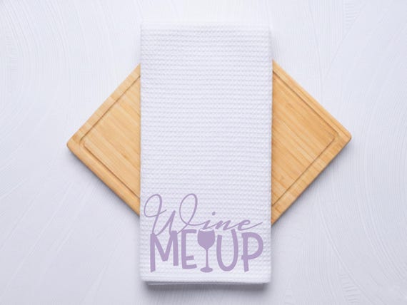 Wine Me Up Custom Kitchen Hand Towel, Personalized Gift