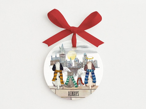 Wizard Pet Ornaments • Personalized Dog and Cat Portrait • Memorial Gift • Rainbow Bridge Pet Loss