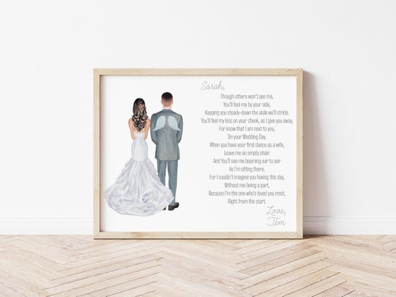 Brother of the Bride Personalized Portrait, Wedding Digital Download