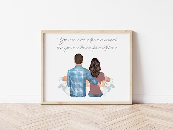 Twin Loss Portrait Memorial Keepsake Digital Download
