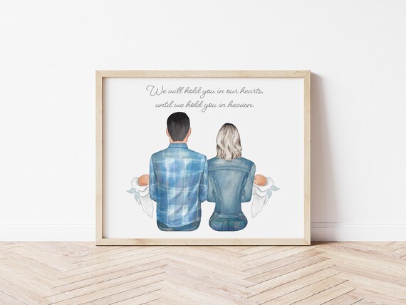 Baby Loss Memorial Portrait: Personalized Remembrance Gift (Digital Download)