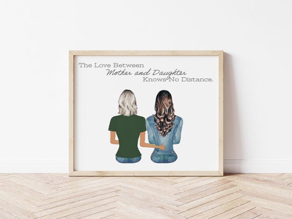 Personalized Mother's Day Portrait: Custom Digital Art Gift (Digital Download)