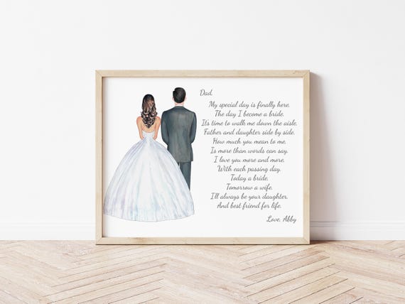 Father of the Bride • Custom Portrait • Wedding Illustration • Walk Me Down Aisle