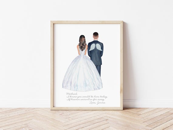 Brother of the Bride Memorial Wedding Portrait, Digital Download