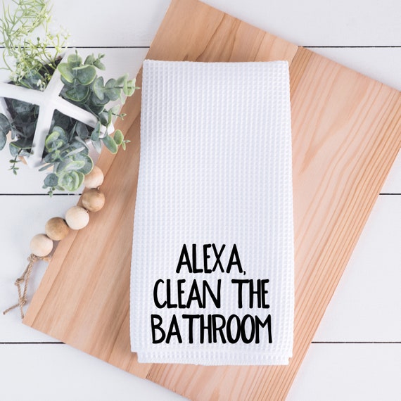 hand towel Alexa Clean the Bathroom Linens Kitchen & Dining