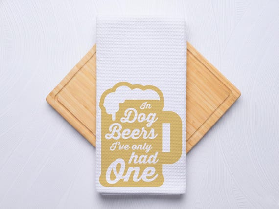 In Dog Beers Custom Kitchen Hand Towel Gift