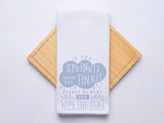 Wipe The Seat Funny Bathroom Hand Towel Gift