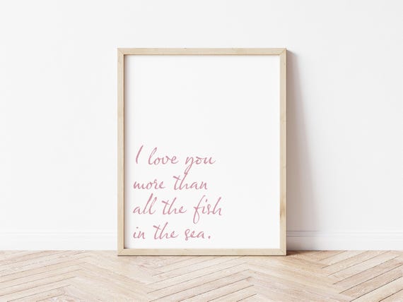 I Love You More Customizable Digital Download Coastal Wall Art