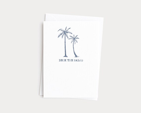 Deck the Palms Custom Christmas Greeting Card