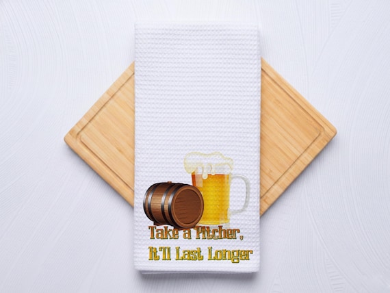 Personalized Beer Theme Kitchen & Bar Hand Towels: Take A Pitcher, I'm So Crafty, IP Yay