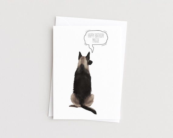 Pet Illustration Card Personalized for Any Occasion - Birthdays, Weddings, Graduations & more!