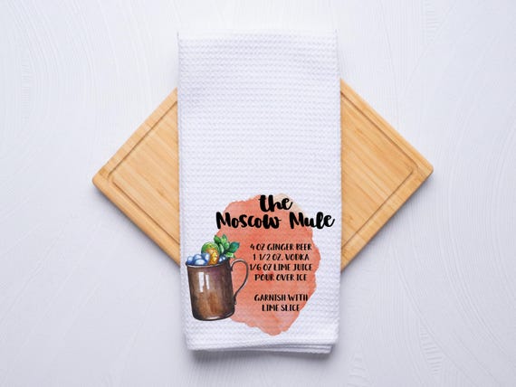Fun Signature Drinks Kitchen Towels, Cocktail Recipe Gifts