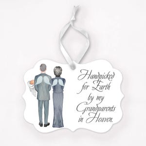 Personalized Memorial Ornament: Handpicked for Heaven Gift