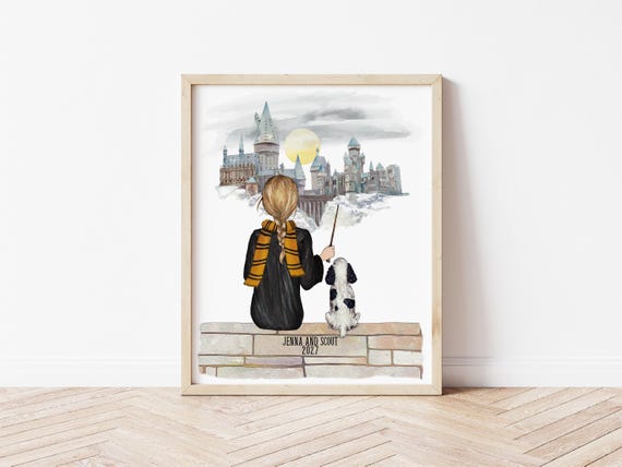 Wizard Kid and Pet Digital Download Portrait
