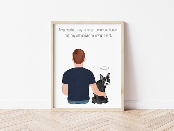 Personalized Pet Memorial Portrait: Custom Bereavement Gift (Digital Download)