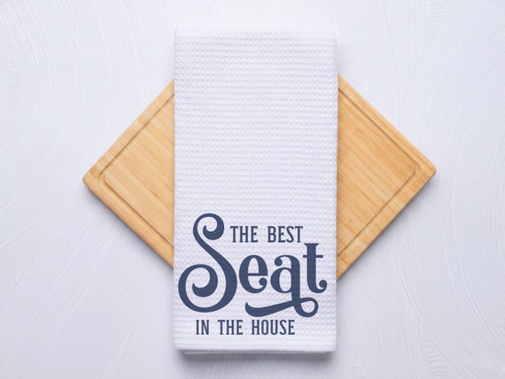 Best Seat In House Funny Bathroom Hand Towel Gift