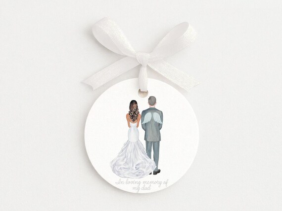 Personalized Family Ornament • In Loving Memory • Memorial Portrait • Wedding Decor