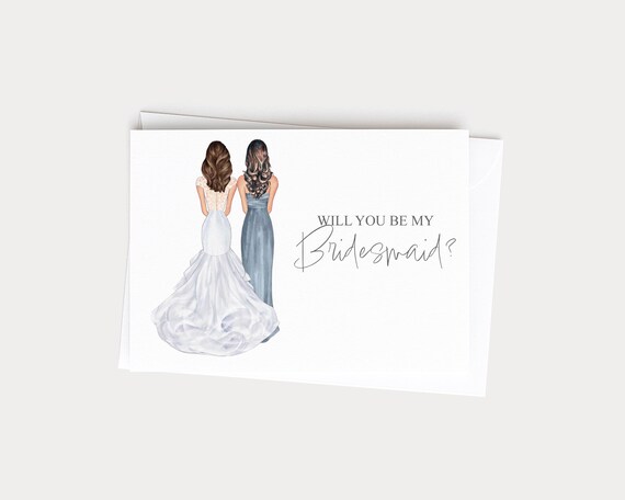 Will You Be My Bridesmaid Personalized Greeting Card Gift