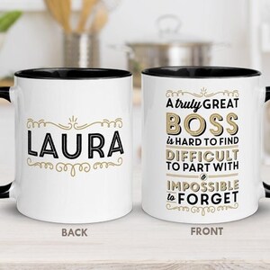 Boss Coffee Mug Personalized A Truly Great Boss is Hard to Find Thank You Gift Men Boss Appreciation Coworker Boss Retirement Gift Women image 1