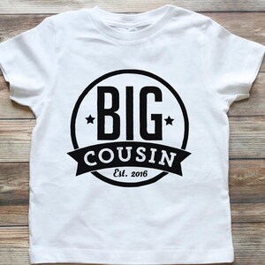 Big Cousin Shirt Personalized Big Cousin Shirt Big Cousin Raglan Shirt Big Cousin T Shirt I'm Going to be a Big Cousin image 2