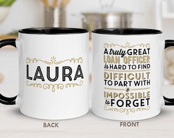 Loan Officer Coffee Mug Personalized A Truly Great Mortgage Broker Loan Originator Thank You Men Appreciation Coworker Retirement Gift Women