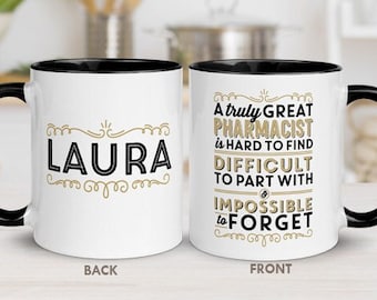 Pharmacist Coffee Mug Personalized A Truly Great Pharmacist is Hard to Find Thank You Gift Her Pharmacy Appreciation Coworker Retirement Him