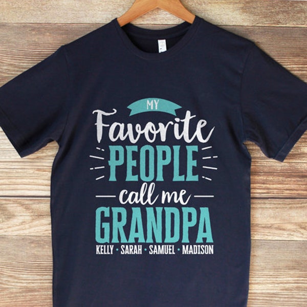 My Favorite People Call Me Papa T-Shirt – Funny Grandpa Father's Day Gift Tee - View #6