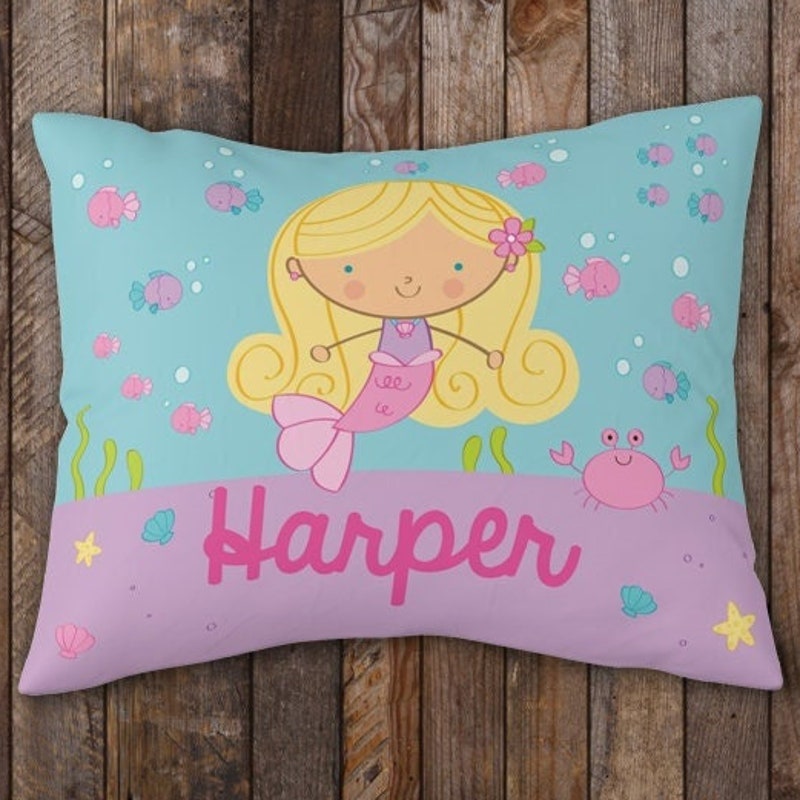 Personalized Granddaughter Daughter Mermaid Hug This Pillow - Personalized Granddaughter Throw Pillow