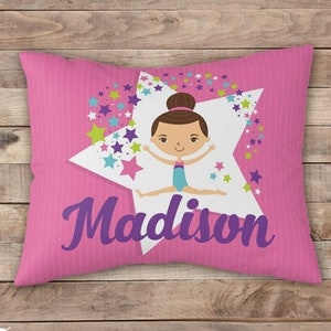 体操用枕カバー 女の子用 体操選手用 カスタム体操 誕生日プレゼント 枕 子供用枕カバー 女の子用 装飾枕カバー