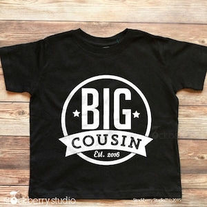 Big Cousin Shirt Personalized Big Cousin Shirt Big Cousin Raglan Shirt Big Cousin T Shirt I'm Going to be a Big Cousin image 1