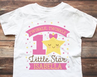 Twinkle Twinkle Little Star Birthday Shirt Twinkle Twinkle Little Star 1st Birthday Shirt Twinkle Twinkle Little Star Shirt Personalized