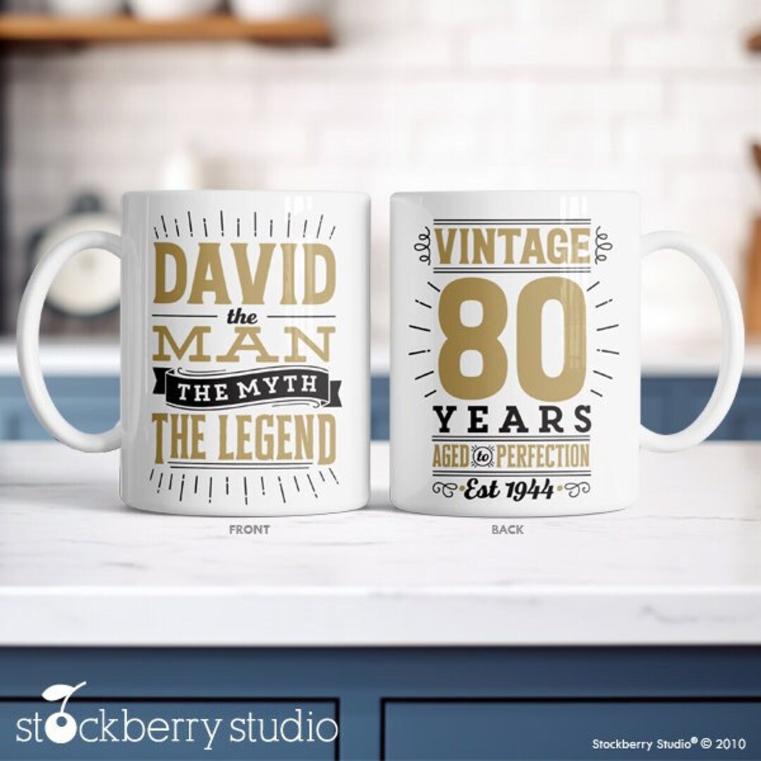 Mug blanc anniversaire homme 80 ans – Les meilleurs sont nés en 1946 main image 1