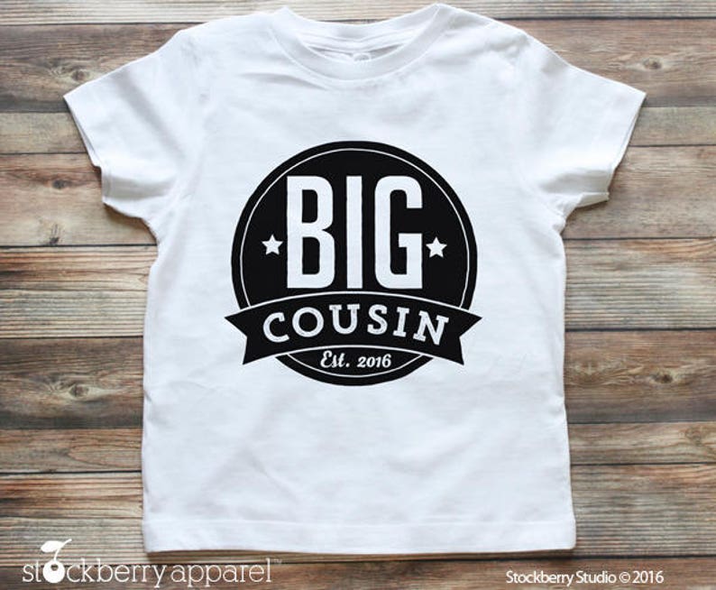 Big Cousin Shirt Personalized Big Cousin Shirt Big Cousin Raglan Shirt Big Cousin T Shirt I'm Going to be a Big Cousin image 3