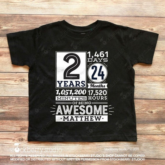 I Am 2 Aged 2-3 Years Tshirt Outfit Top Second Name 2nd Birthday Boys Glitter